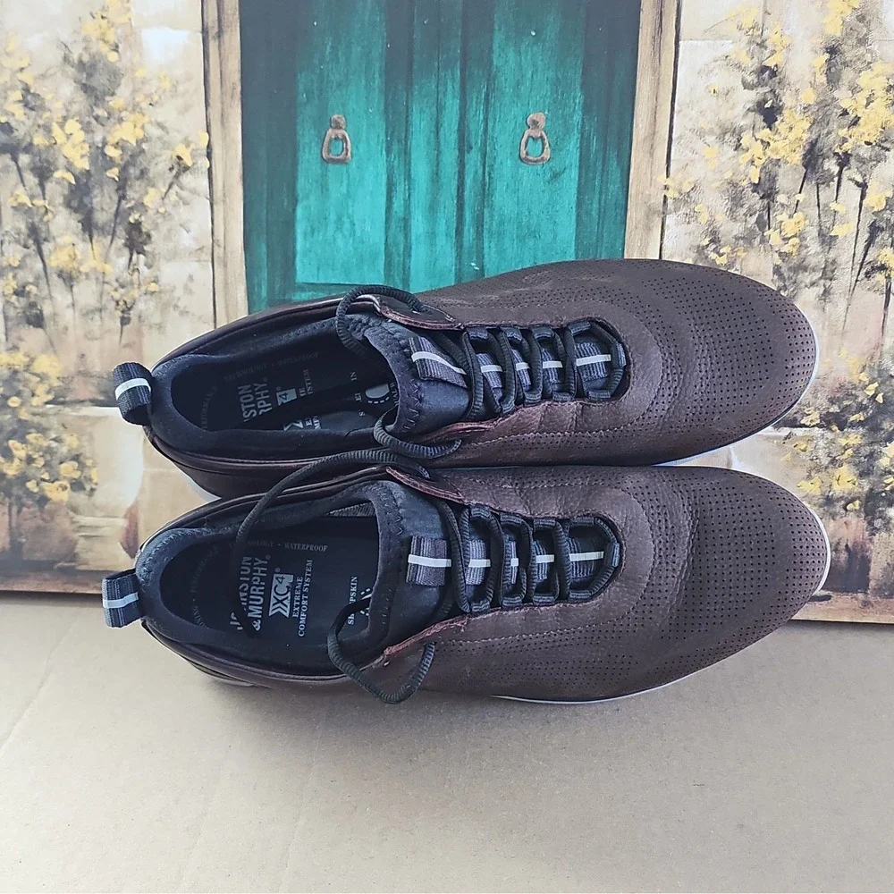 Johnston & Murphy Men's XC4 Prentiss Brown Leather Athletic Shoes Size 11.5